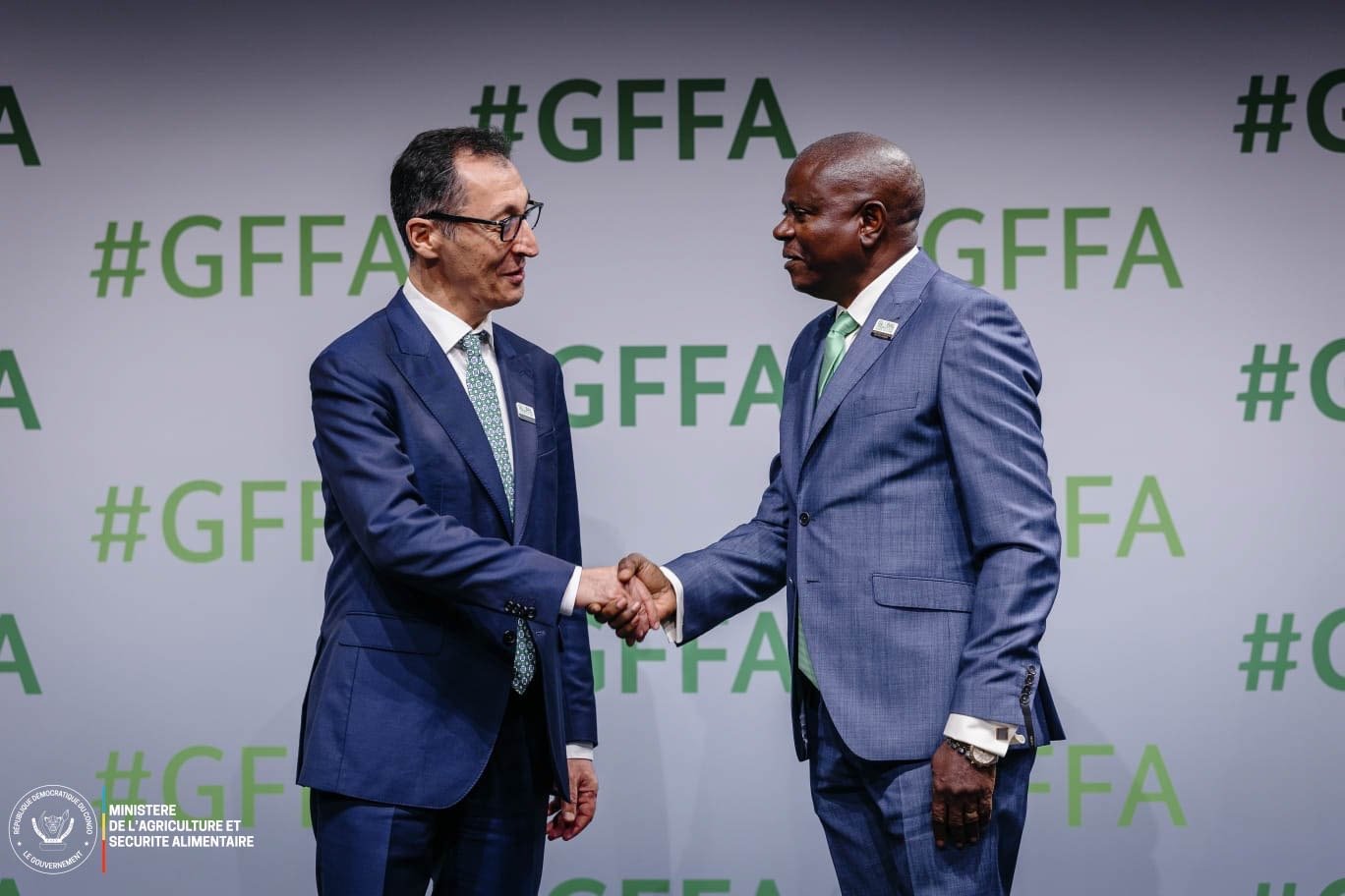 Grégoire Mutshail Mutomb au forum mondial pour l’alimentation et l’agriculture.