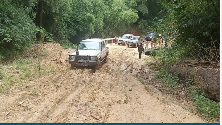 Maniema : à cause des pluies diluviennes, la route nationale numéro 2 impraticable