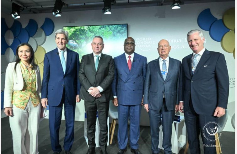 Félix Tshisekedi lance à partir de Davos la création de la plus grande réserve forestière tropicale protégée au monde