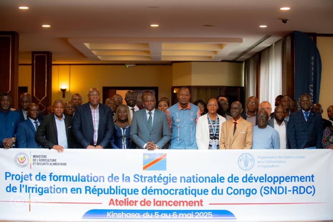Lancement du projet de formulation de la stratégie nationale de développement de l’irrigation en RD Congo
