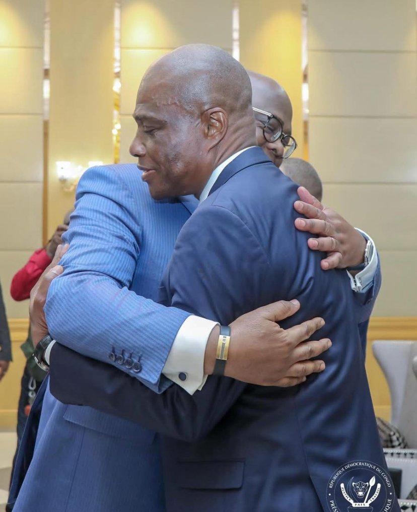 Félix Tshisekedi a reçu Martin Fayulu ce jeudi au Palais de la Nation à Kinshasa
