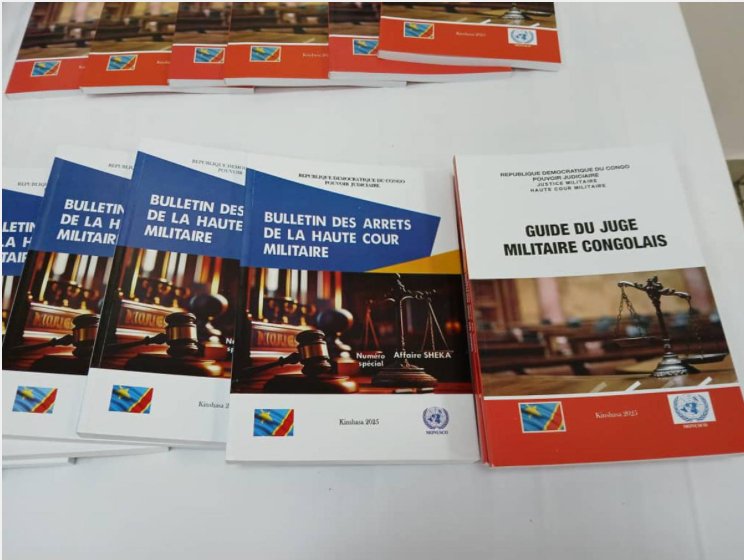 La Haute Cour militaire dévoile à Kinshasa son Bulletin des arrêts et le Guide du juge militaire congolais